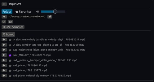 Integrated Sample Browser